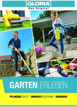 GARTEN ERLEBEN PFLANZENSCHUTZ UNKRAUTBESEITIGUNG REINIGUNG