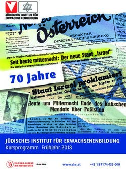 70 Jahre JÜDISCHES INSTITUT FÜR ERWACHSENENBILDUNG - Kursprogramm Frühjahr 2018 - VHS