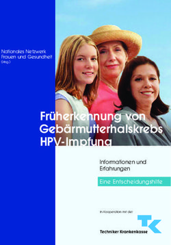 Früherkennung von Gebärmutterhalskrebs HPV-Impfung - Informationen und Erfahrungen Eine Entscheidungshilfe