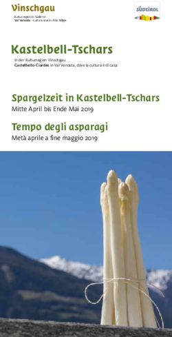 Spargelzeit in Kastelbell-Tschars - Mitte April bis Ende Mai 2019 - Vinschgau.net