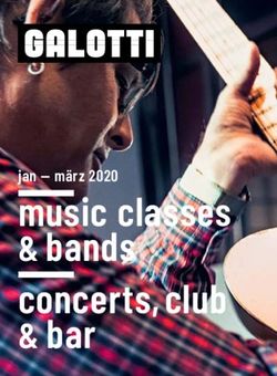 Music classes & bands concerts,club - jan - märz 2020 - GALOTTI