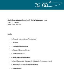 Sanktionen gegen Russland - Entwicklungen vom 10 - M&auml;rz - Ost ...