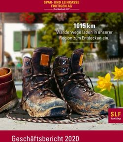 Gesch&auml;ftsbericht 2020 - 1015 km Wanderwege laden in unserer Region zum Entdecken ein - Spar- und Leihkasse Frutigen