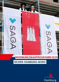 WOHNUNGSBAUPROGRAMM 2020 BEZIRK HAMBURG-NORD