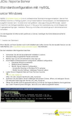 JClic Reports Server Standardkonfiguration mit mySQL unter Windows