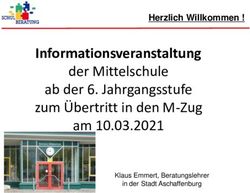Informationsveranstaltung - der Mittelschule ab der 6. Jahrgangsstufe zum Übertritt in den M-Zug am 10.03.2021 - Brentano Mittelschule