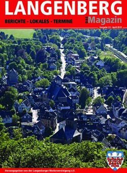 LANGENBERG SMagazin BERICHTE - LOKALES - TERMINE - Langenberger Werbevereinigung