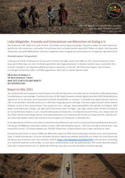 Liebe Mitglieder, Freunde und Unterst&uuml;tzer von Menschen im Dialog e.V - Mai 2021