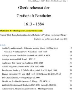 Oberkirchenrat der Grafschaft Bentheim 1613 1884 - Die ...