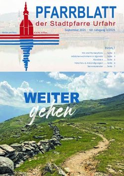 PFARRBLATT der Stadtpfarre Urfahr - September 2021 . 60. Jahrgang 3/2021 - Di&ouml;zese Linz