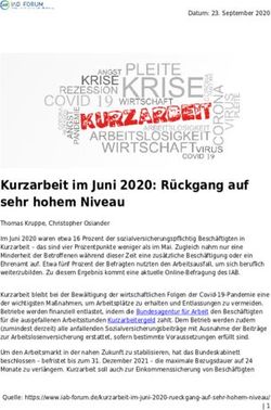 Kurzarbeit im Juni 2020: Rückgang auf sehr hohem Niveau