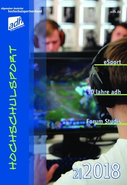 ESport 70 Jahre adh Forum Studis - adh.de - Allgemeiner Deutscher ...
