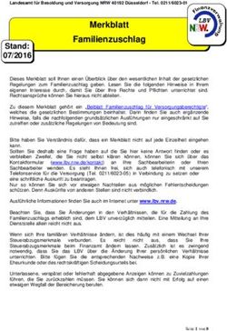 Merkblatt Familienzuschlag - Finanzverwaltung NRW