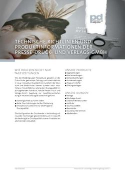 TECHNISCHE RICHTLINIEN UND PRODUKTINFORMATIONEN DER PRESSE-DRUCK- UND VERLAGS-GMBH