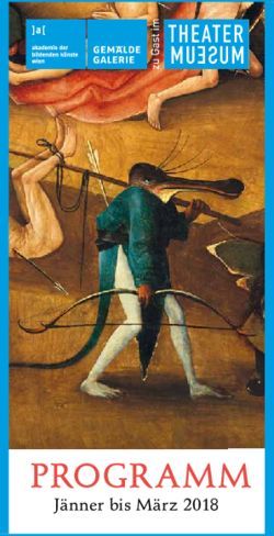 J&auml;nner bis M&auml;rz 2018 - Gem&auml;ldegalerie der Akademie der bildenden ...