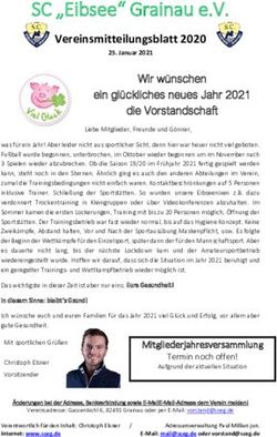 SC "Eibsee" Grainau e.V - Vereinsmitteilungsblatt 2020 - SC "Eibsee" Grainau eV