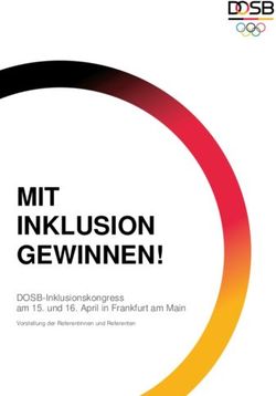 MIT INKLUSION GEWINNEN! - DOSB-Inklusionskongress am 15. und 16. April in Frankfurt am Main - Deutscher Olympischer Sportbund ...