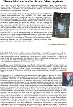 Thomas Schulz und Antifaschistische Erinnerungskultur - bo ...