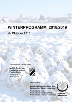 WINTERPROGRAMM 2018/2019 - ab Oktober 2018 - vlf Bayern