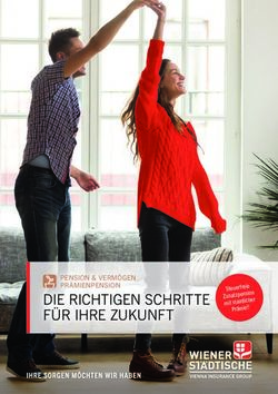 DIE RICHTIGEN SCHRITTE F&Uuml;R IHRE ZUKUNFT - PENSION & VERM&Ouml;GEN PR&Auml;MIENPENSION mit staatl - Wiener St&auml;dtische