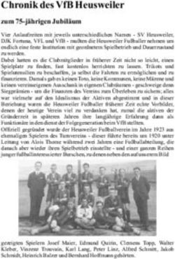 CHRONIK DES VFB HEUSWEILER