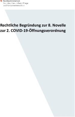 Rechtliche Begr&uuml;ndung zur 8. Novelle zur 2. COVID-19-&Ouml;ffnungsverordnung