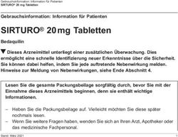 SIRTURO 20 mg Tabletten - Bedaquilin Gebrauchsinformation: Information für Patienten - PatientenInfo-Service