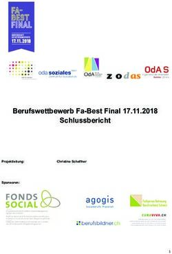 BERUFSWETTBEWERB FA-BEST FINAL 17.11.2018 SCHLUSSBERICHT - PROJEKTLEITUNG: SPONSOREN: ODA SOZIALES ZÜRICH