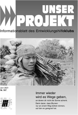 PROJEKT UNSER Informationsblatt des Entwicklungshilfeklubs