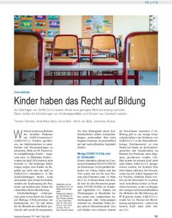 Kinder haben das Recht auf Bildung - Coronakrise - Deutsches Ärzteblatt