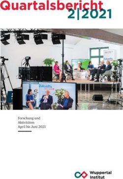 Forschung und Aktivitäten April bis Juni 2021