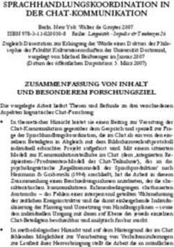 SPRACHHANDLUNGSKOORDINATION IN DER CHAT-KOMMUNIKATION