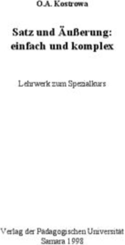 Satz und &Auml;u&szlig;erung: einfach und komplex - O.A. Kostrowa Lehrwerk zum Spezialkurs - Verlag der P&auml;dagogischen Universit&auml;t