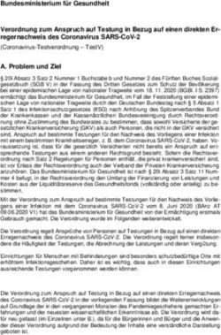 BUNDESMINISTERIUM F&Uuml;R GESUNDHEIT VERORDNUNG ZUM ANSPRUCH AUF TESTUNG IN BEZUG AUF EINEN DIREKTEN ER- REGERNACHWEIS DES CORONAVIRUS SARS-COV-2 ...