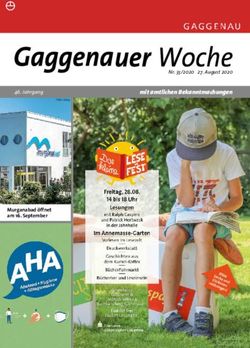 Mit amtlichen Bekanntmachungen - Nr. 35/2020 27. August 2020 46. Jahrgang - Murganabad &ouml;ffnet am 16. September - Stadt Gaggenau