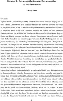 Die Angst der Psychoanalytikerinnen und Psychoanalytiker vor dem Unbewussten.