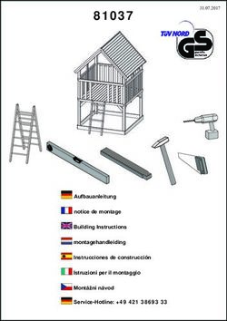 81037 Aufbauanleitung Notice De Montage Building Instructions ...