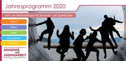 Jahresprogramm 2020 Fort- und Weiterbildungen für die Kinder- und Jugendarbeit - Aktuell - Akademie der Jugendarbeit