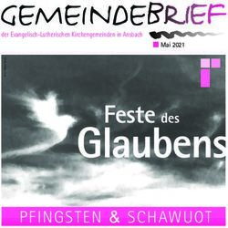Glaubens Feste des PFINGSTEN & SCHAWUOT - Evang.-Luth. Kirchengemeinde St. Gumbertus ...