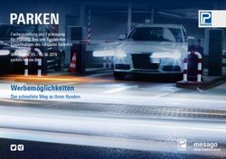 Werbemöglichkeiten Der schnellste Weg zu Ihren Kunden - Fachausstellung und Fachtagung für Planung, Bau und Betrieb von Einrichtungen des ruhenden ...