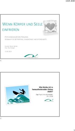 WENN K&Ouml;RPER UND SEELE EINFRIEREN - PSYCHOEDUKATION TRAUMA 14.05.2020 - thzm