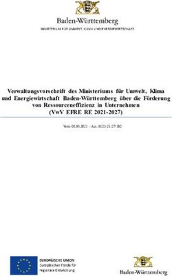 Verwaltungsvorschrift des Ministeriums f&uuml;r Umwelt, Klima und Energiewirtschaft Baden-W&uuml;rttemberg &uuml;ber die F&ouml;rderung von Ressourceneffizienz in ...