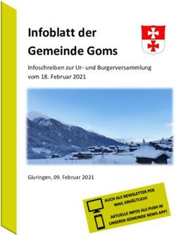 Infoblatt der Gemeinde Goms - Infoschreiben zur Ur- und Burgerversammlung vom 18. Februar 2021 Gluringen, 09. Februar 2021 - Urversammlung ...