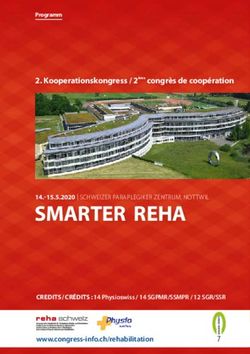 SMARTER REHA 2. Kooperationskongress / 2&egrave;me congr&egrave;s de coop&eacute;ration - 14.-15.5.2020 | SCHWEIZER PARAPLEGIKER ZENTRUM, NOTTWIL - reha schweiz kongresse