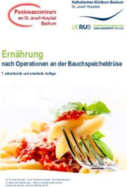 Ernährung nach Operationen an der Bauchspeicheldrüse - Pankreaszentrum