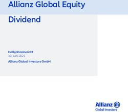 Allianz Global Equity Dividend - Halbjahresbericht 30. Juni 2021 Allianz Global Investors GmbH