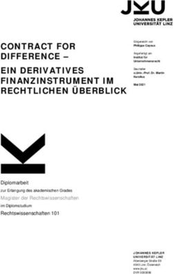 CONTRACT FOR DIFFERENCE - EIN DERIVATIVES FINANZINSTRUMENT IM RECHTLICHEN ÜBERBLICK - JKU ePUB