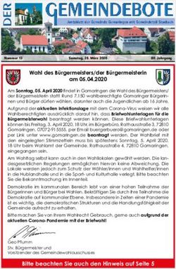 Wahl des B&uuml;rgermeisters/der B&uuml;rgermeisterin am 05.04.2020 - Herzlich ...