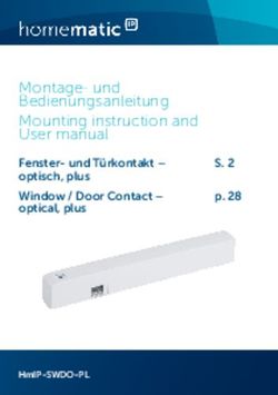Montage- und Bedienungsanleitung Mounting instruction and User manual