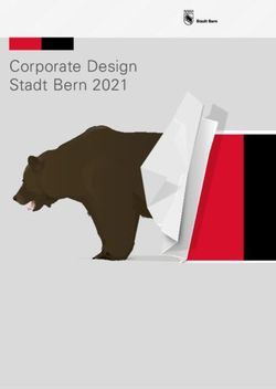 Corporate Design Stadt Bern 2021